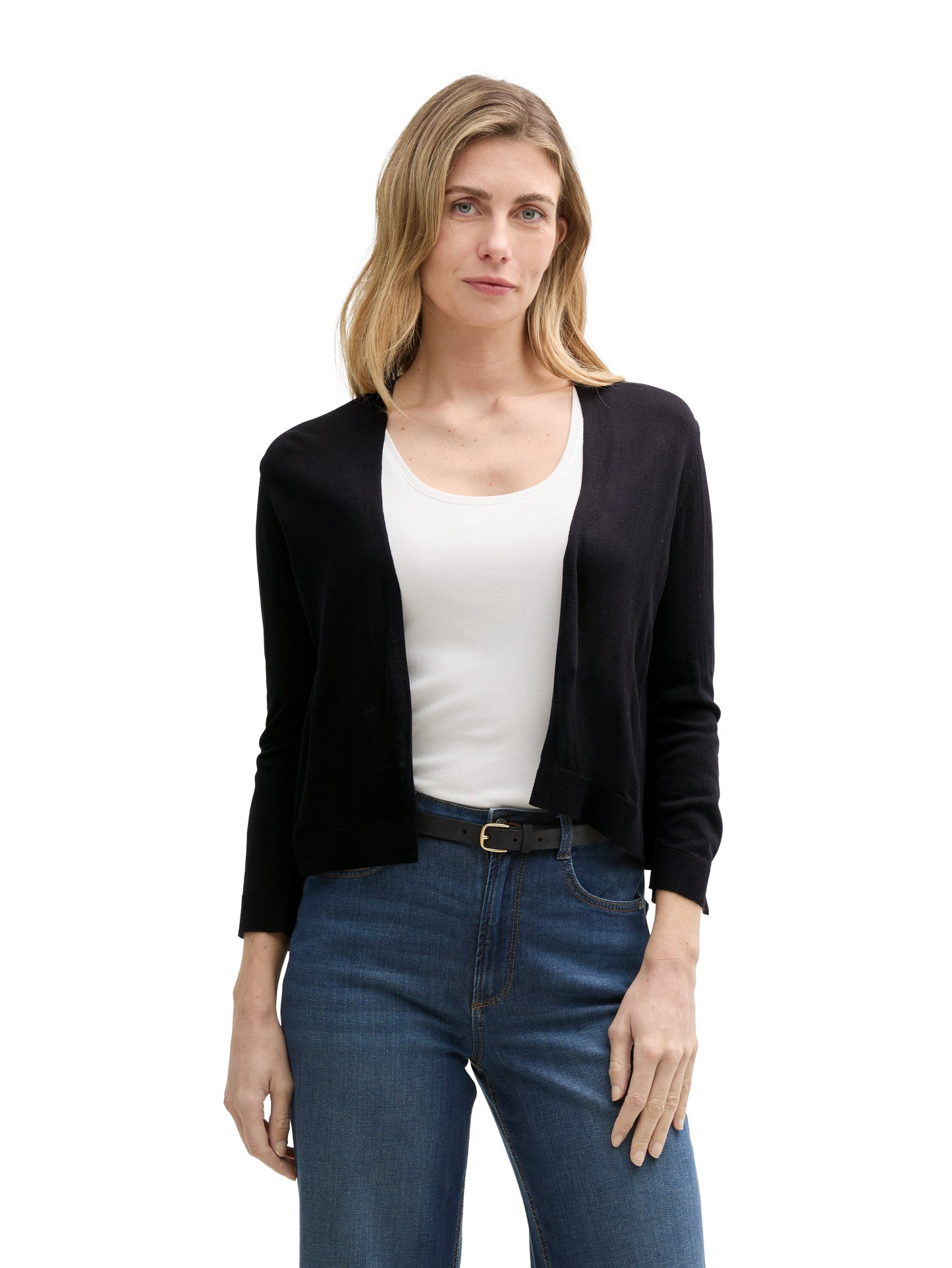 knit open cardigan - 1047077