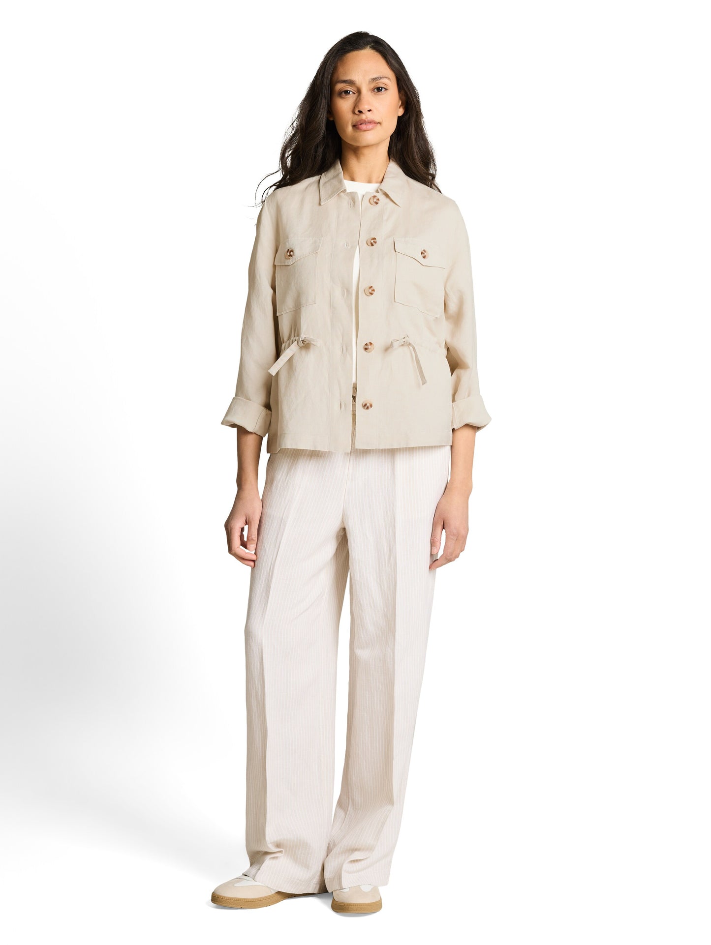 blazer jacket with linen - 1049779
