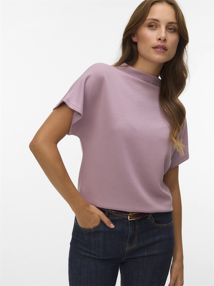 VMHALI SS FUNNEL NECK TOP JRS - 10348673