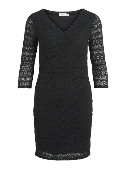 VICHIKKA LACE 3/4 SHORT DRESS - NOO - 14082980