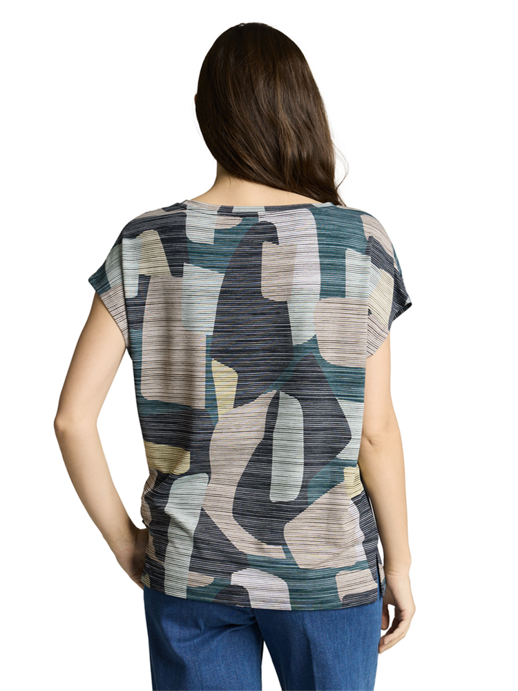T-shirt alloverprinted stripe - 1050613