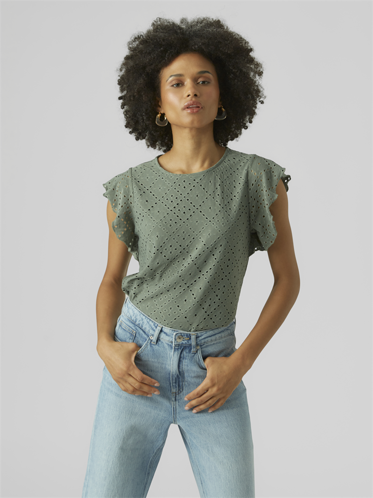 VMTASSA SL FRILL TOP NOOS - 10286067