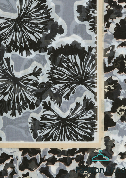 Scarf, woven, cotton-modal, various - 403819502041