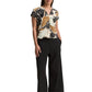 blouse printed shortsleeve - 1045238