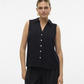 VMMYMILO SL V-NECK SHIRT WVN  GA BO - 10303648