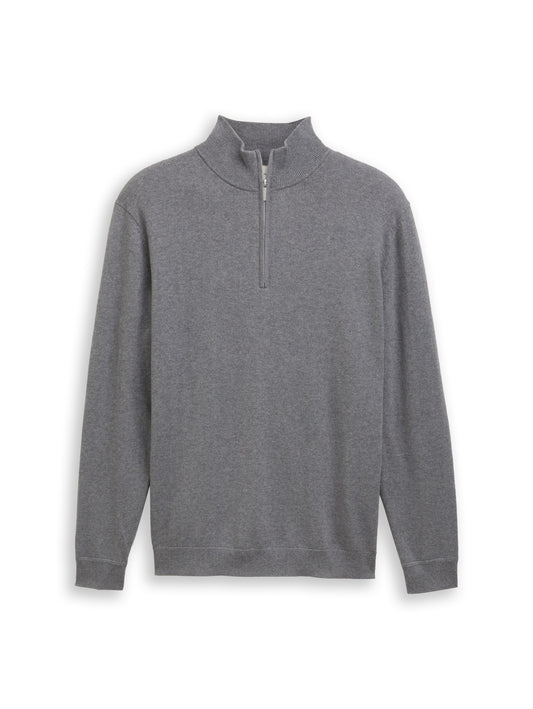 cotton cashmere knitted troyer - 1048018