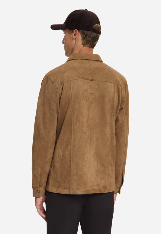 Overshirt Full Button Suede - 33510903SN