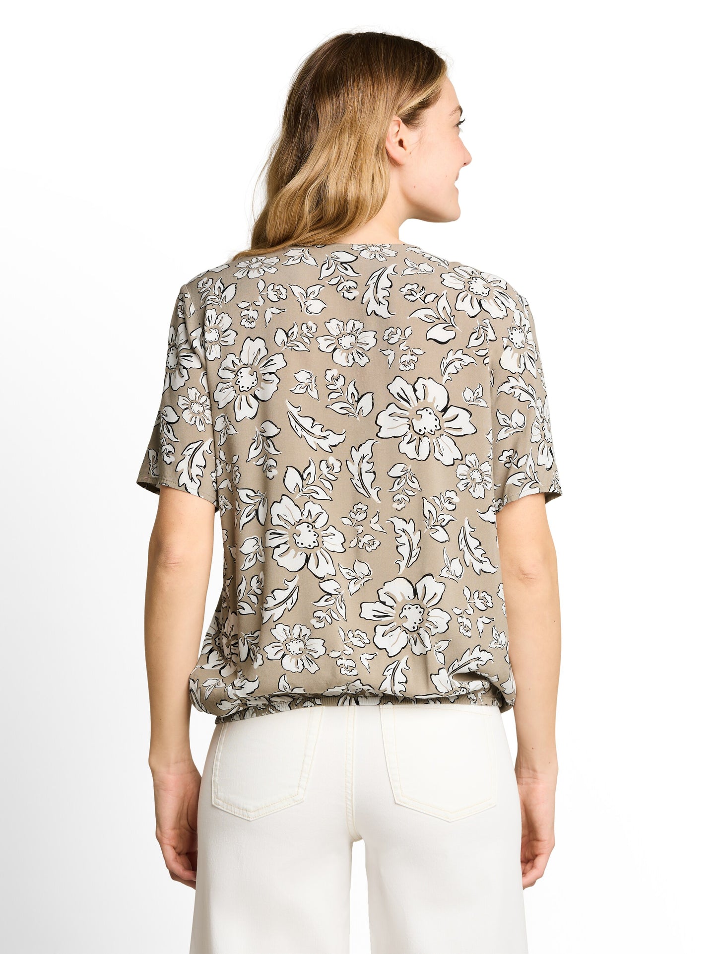 blouse v-neck shape - 1051084