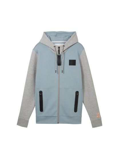 detailed hoodie sweat jacket - 1040923