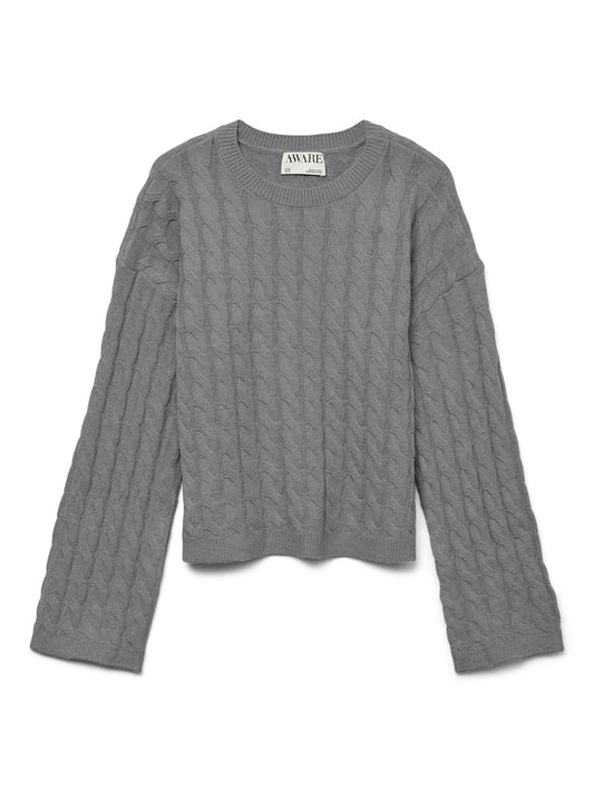 AWLORELLA LS O-NECK KNIT NOOS - 10319710