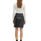 fake leather skirt - 1043896