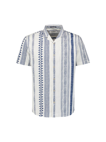 Shirt Short Sleeve Revers Collar Sl - 27490346