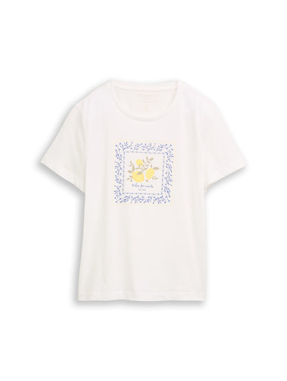 T-shirt basic crew neck print - 1050414