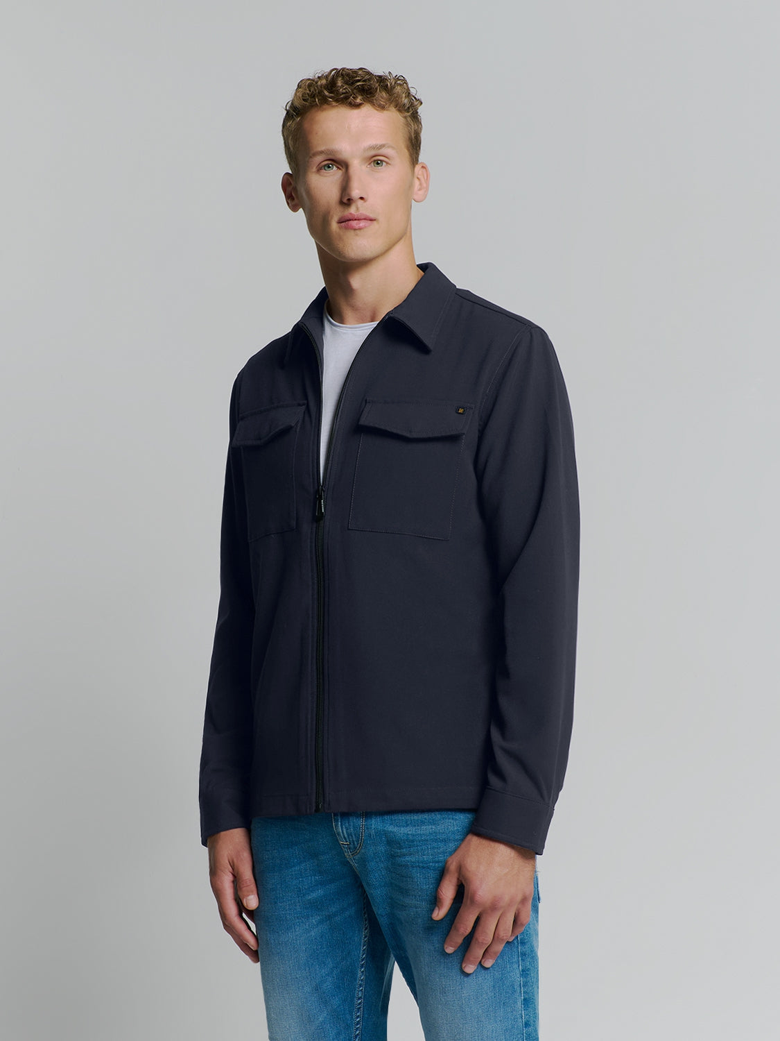 Overshirt Zip Closure Stretch - 26511101