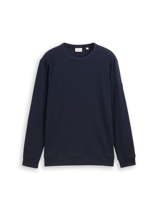 structured longsleeve t-shirt - 1048612