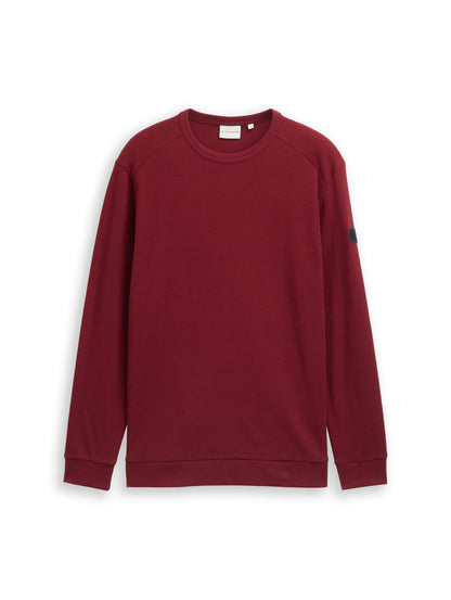 structured longsleeve t-shirt - 1048612