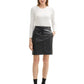 fake leather skirt - 1043896