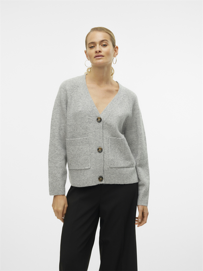 VMBOOM LS V-NECK BUTTON CARDIGAN GA - 10320457