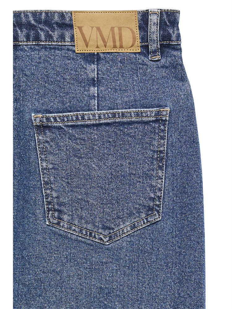 VMVERI HR CALF DENIM SKIRT GA NOOS - 10295731