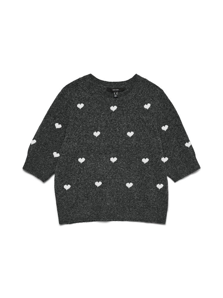 VMDOFFY INTARSIA 2/4 O-NK PULLOVER - 10330793