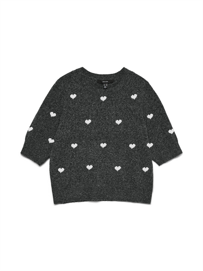 VMDOFFY INTARSIA 2/4 O-NK PULLOVER - 10330793