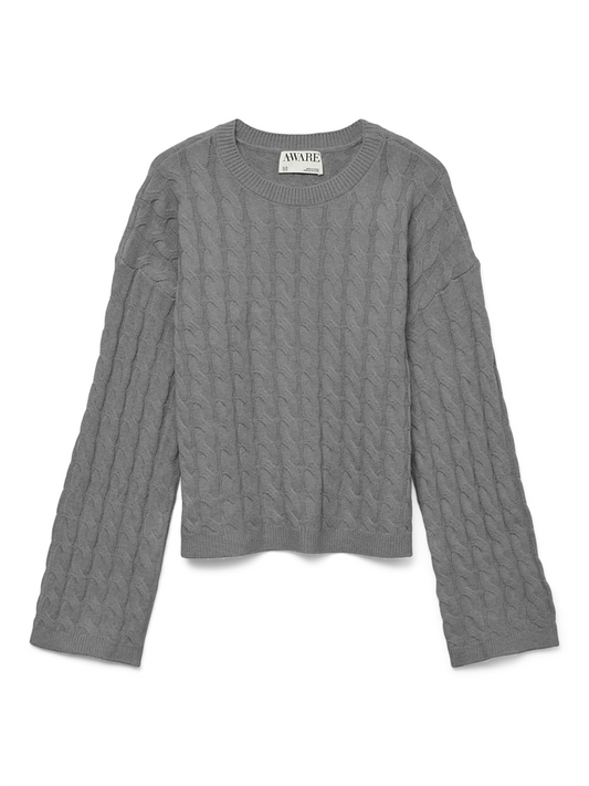 AWLORELLA LS O-NECK KNIT NOOS - 10319710