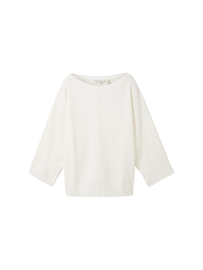 knit pullover structured - 1040344