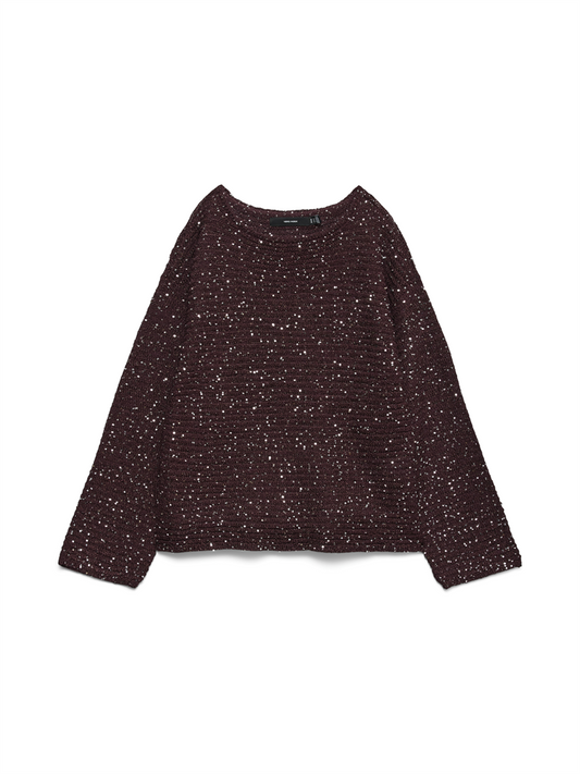 VMLEILANI STITCH LS BOATNECK PULLOV - 10336582