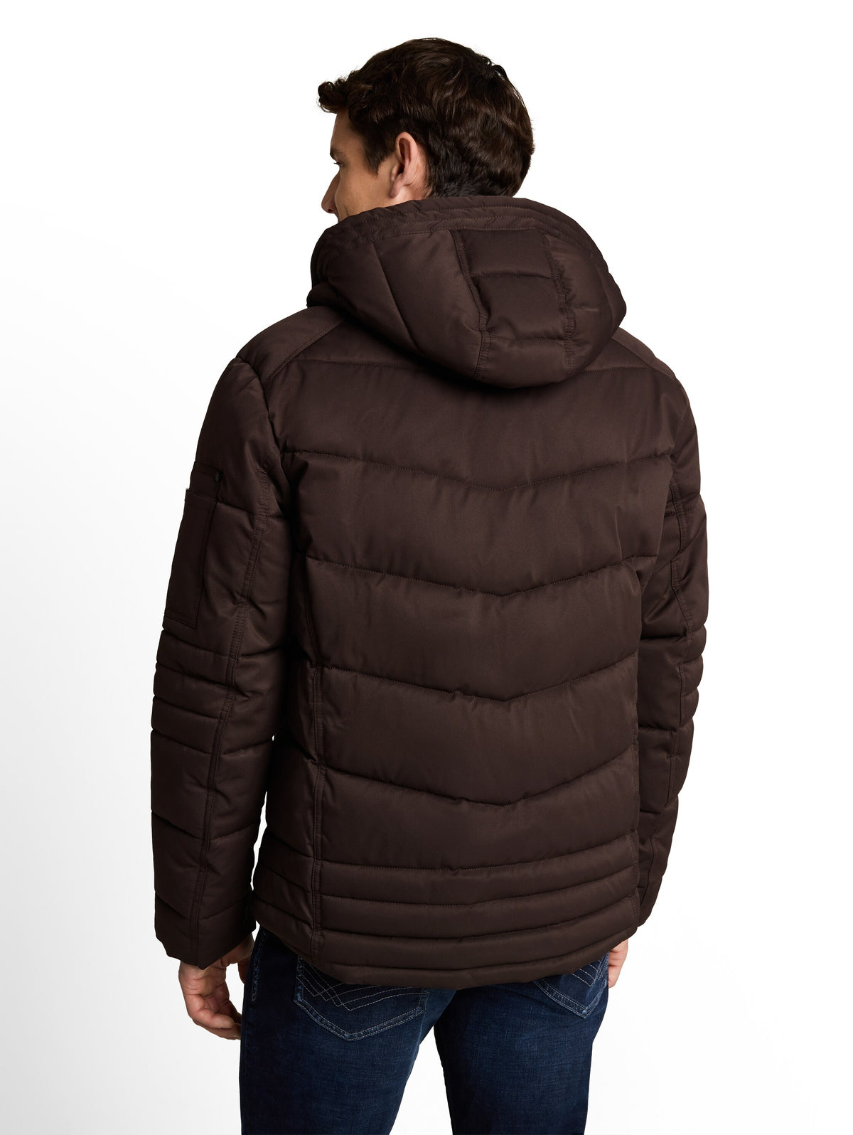 hooded quilted puffer jacket - 1051663