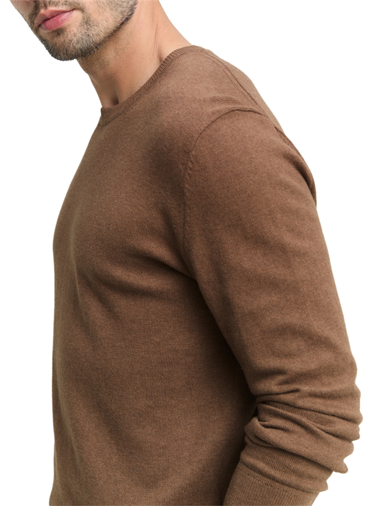 cotton cashmere crewneck knit - 1048015