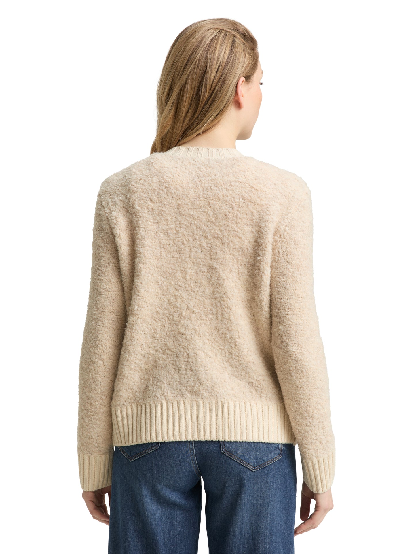 knit boucle cardigan - 1049149