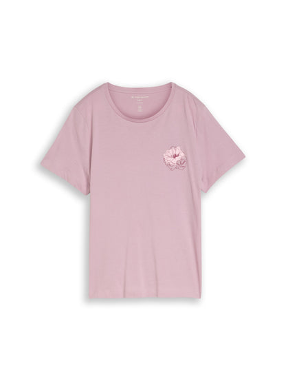 T-shirt basic crew neck print - 1050414