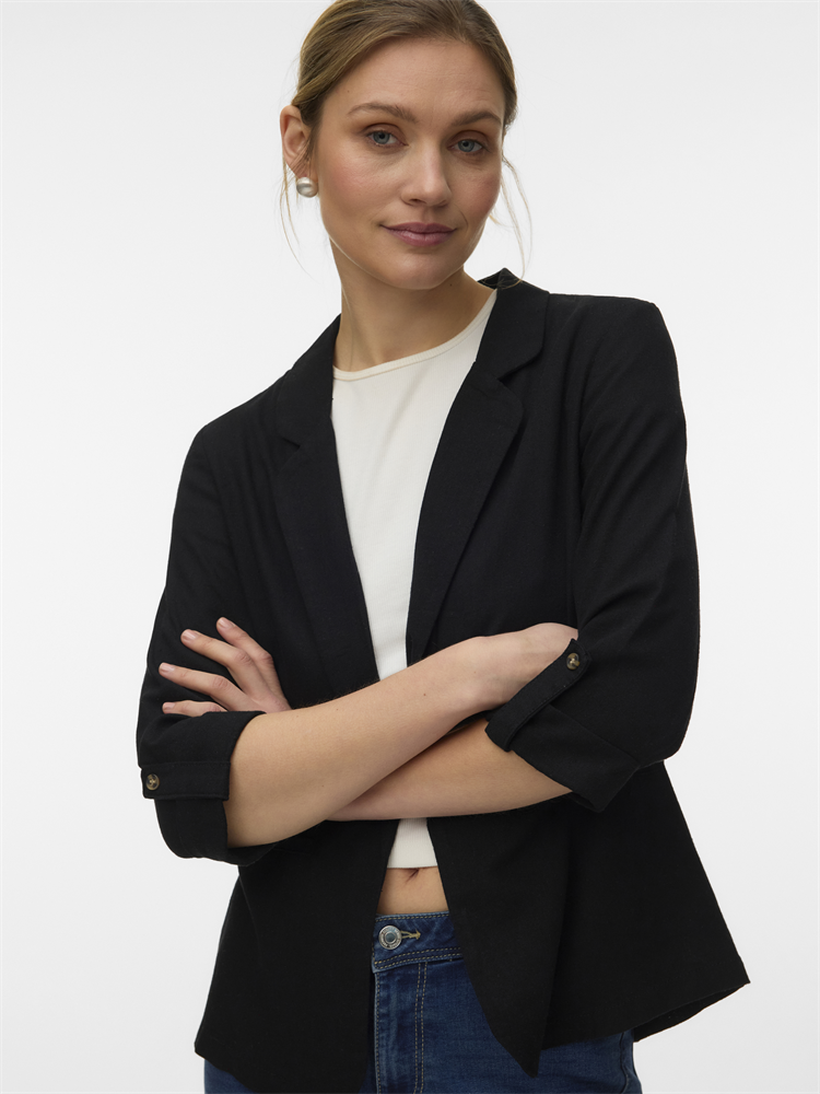 VMJESMILO 3/4 LOOSE BLAZER WVN NOOS - 10279700