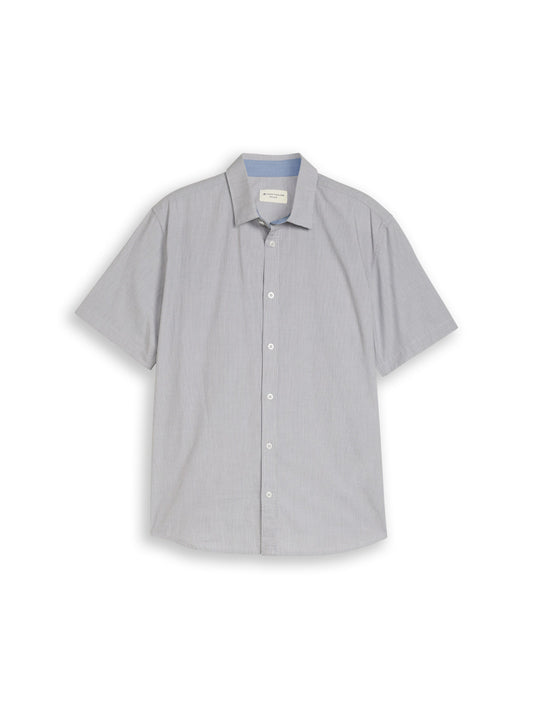 striped poplin shirt - 1049594