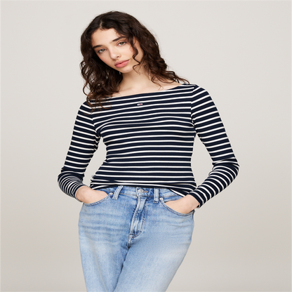 TJW BRETON STRIPE LS - DW0DW19817