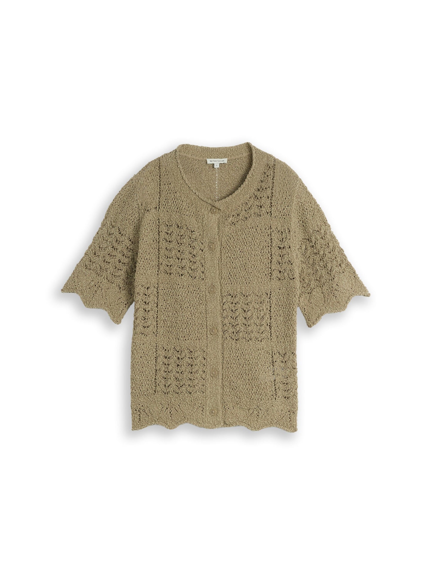 Knit structure mix cardigan - 1051349