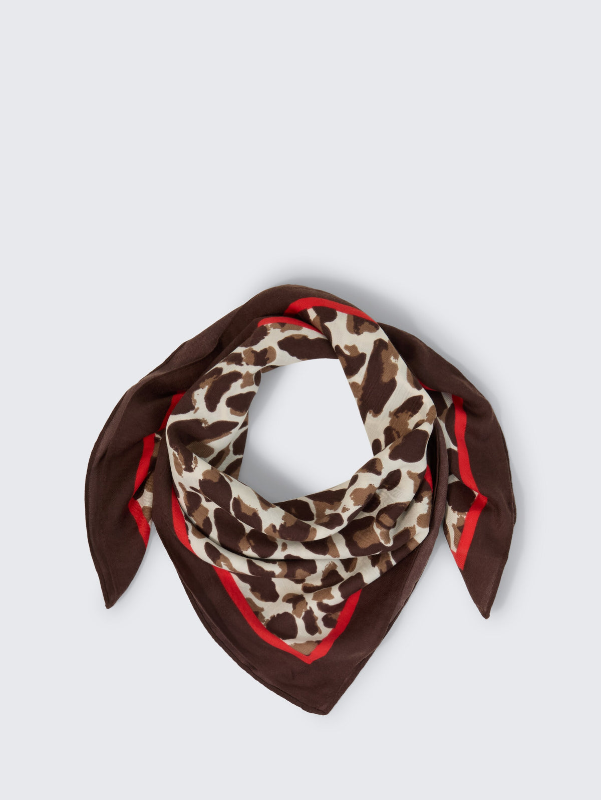 printed square scarf - 1052817