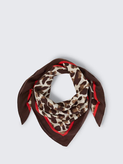 printed square scarf - 1052817