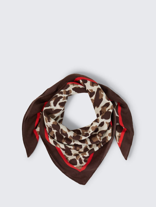 printed square scarf - 1052817