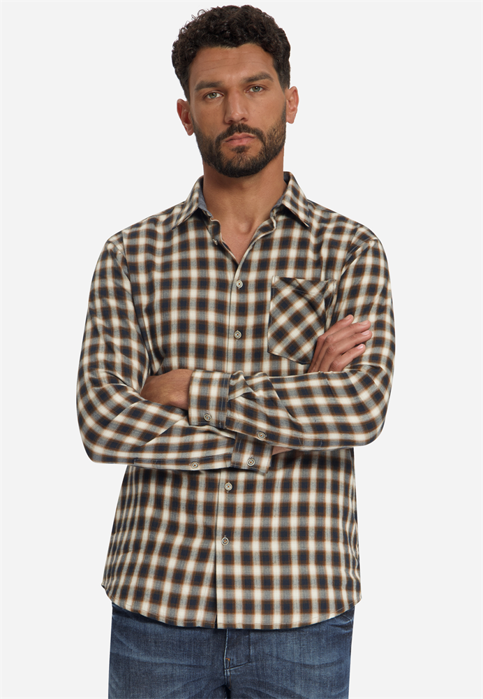 Shirt Yarn Dyed Check, Herringbone - 33490996