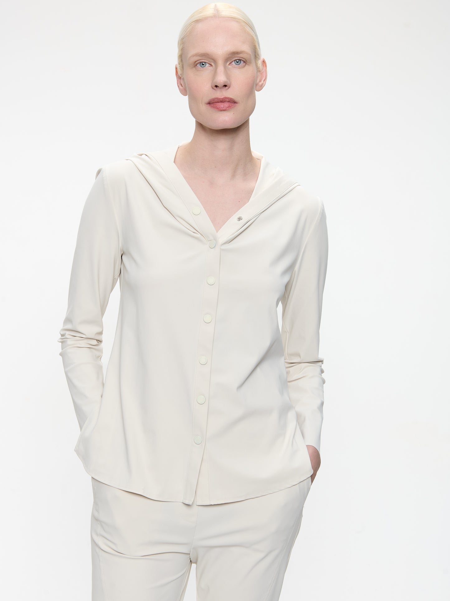 Veronica brush tech jersey blouse - UFC7251830K