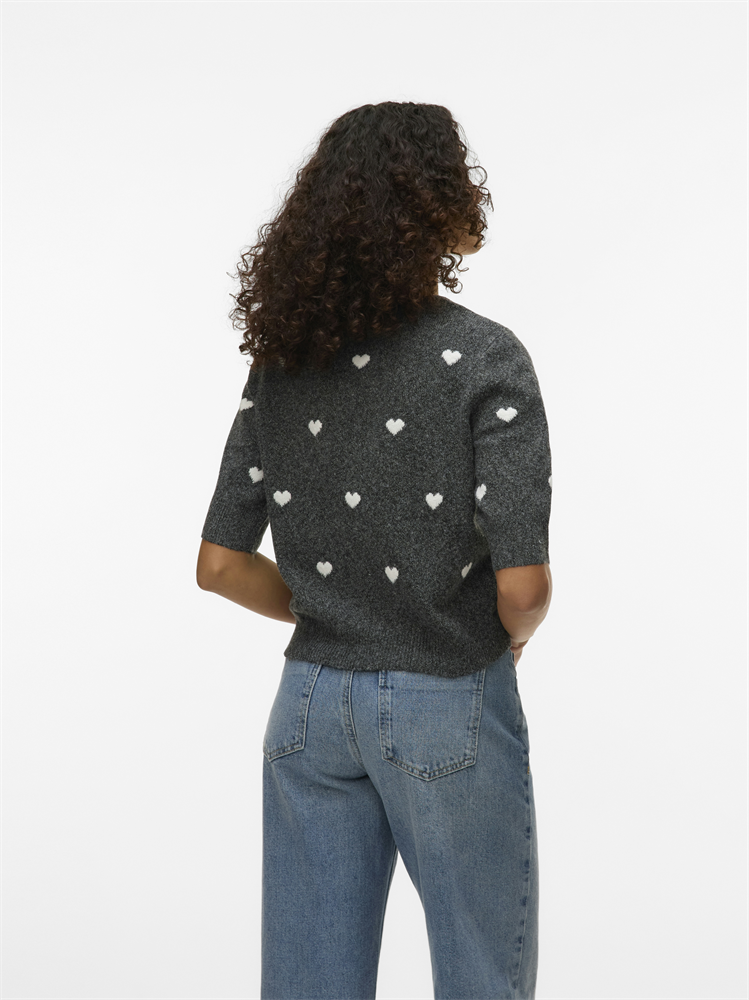 VMDOFFY INTARSIA 2/4 O-NK PULLOVER - 10330793