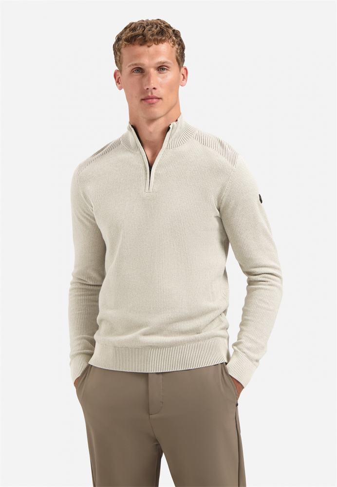 Pullover Half Zip Plated Structure - 29230813SN