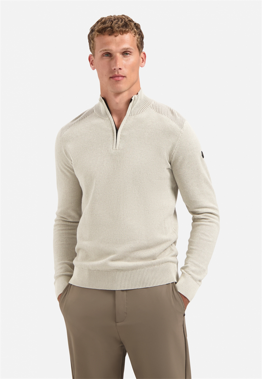 Pullover Half Zip Plated Structure - 29230813SN
