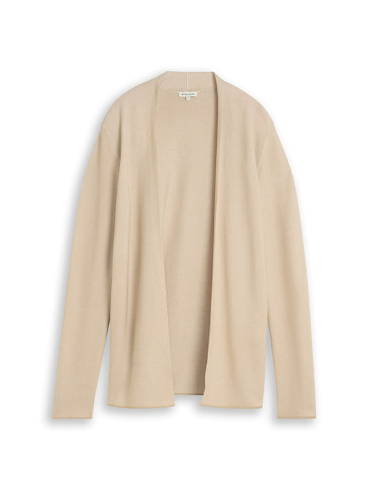 knit structured open cardigan - 1052025