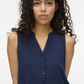 VMBELLA SL V-NECK TOP WVN GA NOOS - 10326002
