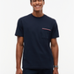 GLOBAL STRIPE PIQUE POCKET TEE - MW0MW42397