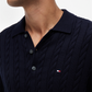 CLASSIC COTTON CABLE LS POLO - MW0MW41955