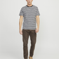 JORTAMPA STRIPE TEE SS CREW NECK - 12252176