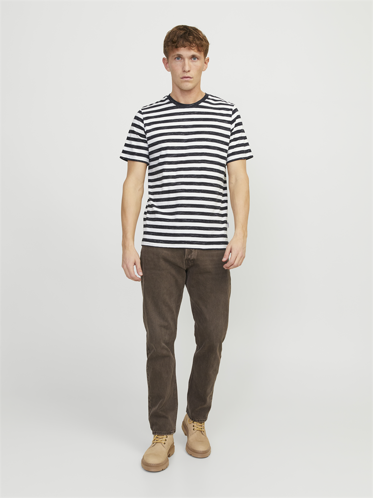 JORTAMPA STRIPE TEE SS CREW NECK - 12252176